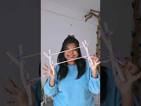 DIY Hair clip 🎀 Holder...Ice cream stick Re-use idea 💡 #shorts #youtubeshorts #trending #viral