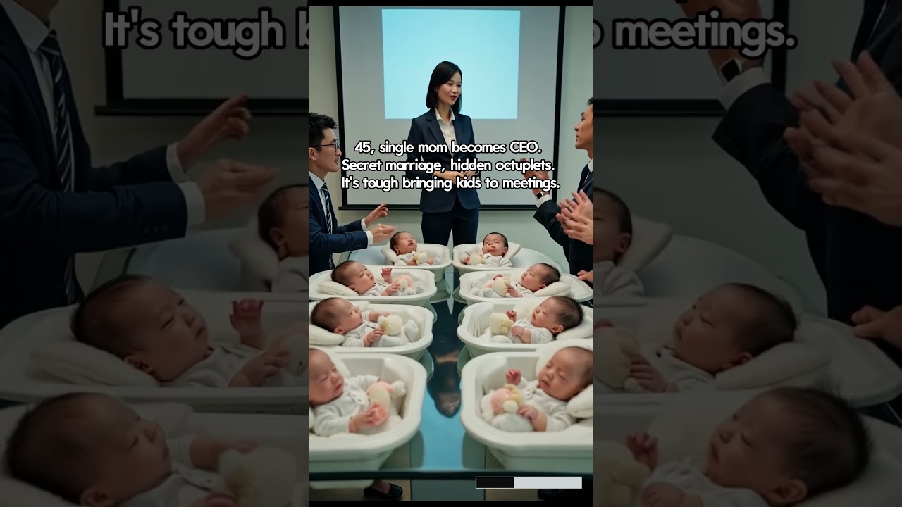 45, Single Mom Turns CEO While Keeping a Secret: The Hidden Octuplets Surprise! 🎉