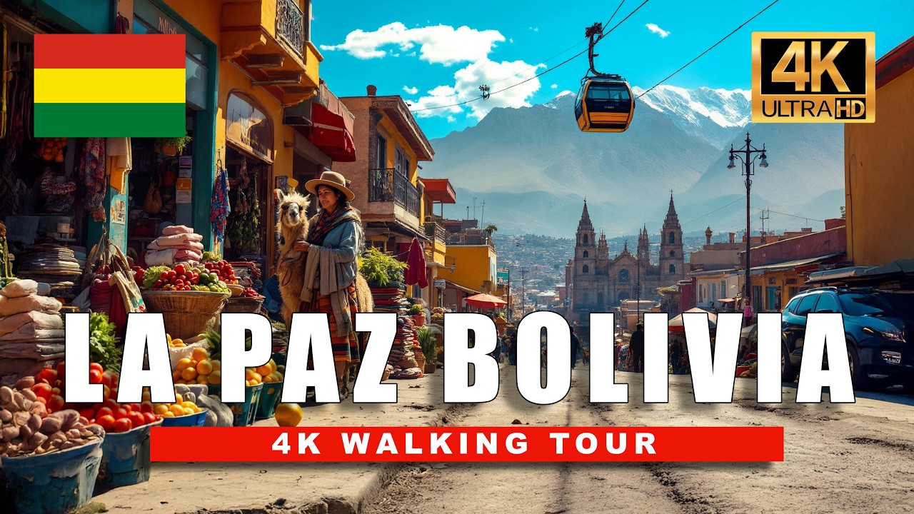 La Paz, Bolivia 4K Walking Tour 🌄