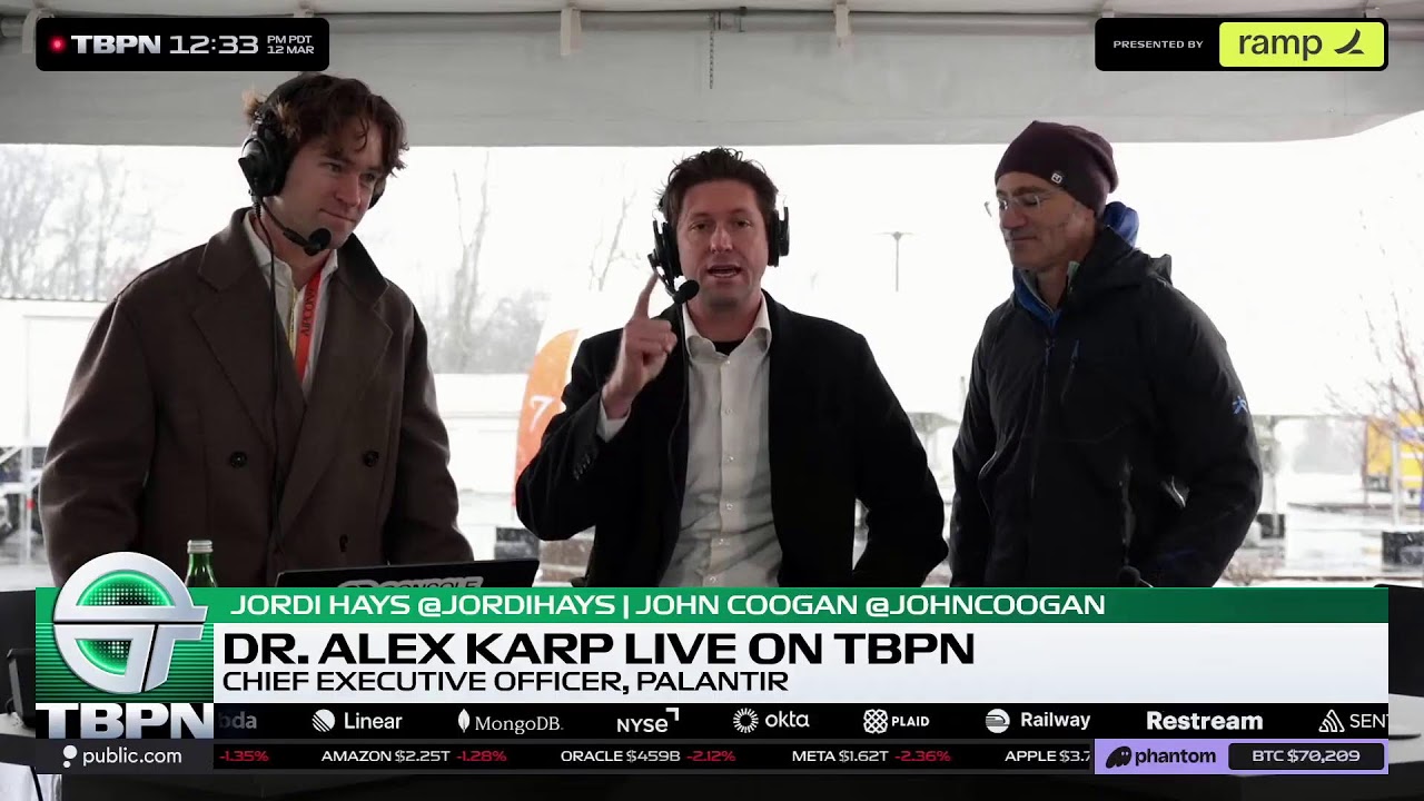 Dr. Alex Karp Live on TBPN 🟢