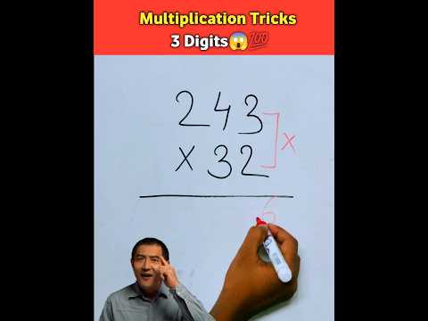 Multiplication Tricks 3 Digit With 2 Digit Numbers 💯😱🔥#shorts