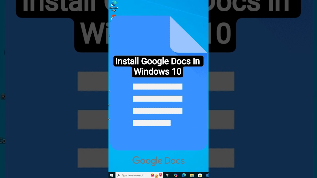 Install Google Docs on Windows 10 PC
