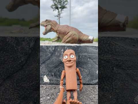 Tyrannosaurus Rex Dinosaurs Attack tung tung tung sahur Man Falls in Jurassic Park #dinosaurs
