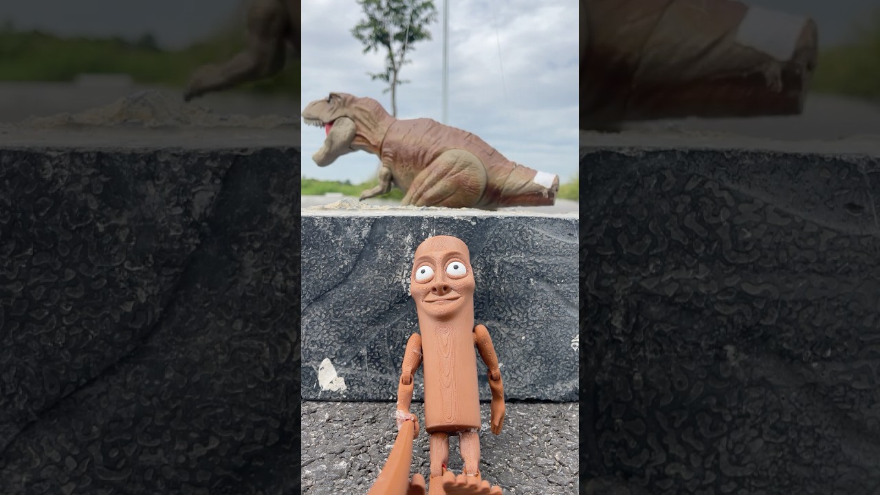 Epic Dinosaur Attack! Man Gets Caught in Jurassic Park Chaos 🦖