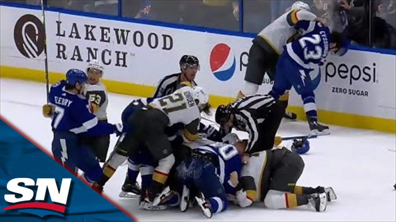 Epic Brawl Erupts Between Lightning's Pat Maroon and Golden Knights' Keegan Kolesar ⚡