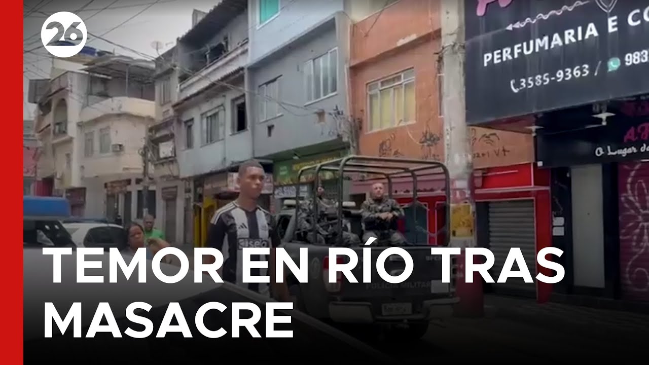 Canal 26 en Vivo desde Río de Janeiro: Vecinos Temen Salir a la Calle por la Guerra Narco