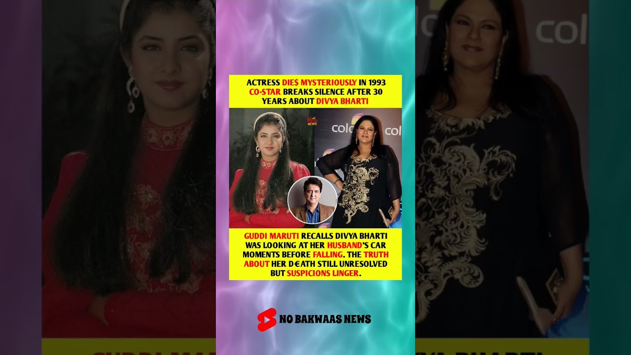 Divya Bharti's Mysterious Death: Co-Star Breaks Silence After 30 Years 😮