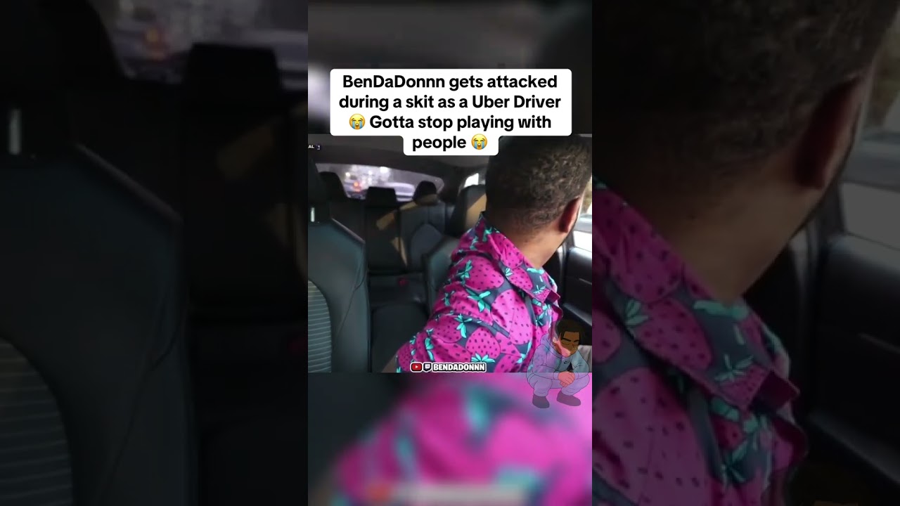 BenDaDonnn Gets Surprised During Hilarious Uber Skit 🚗