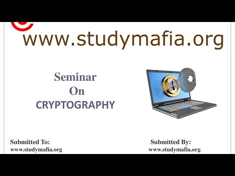 CRYPTOGRAPHY PPT Presentation Seminar
