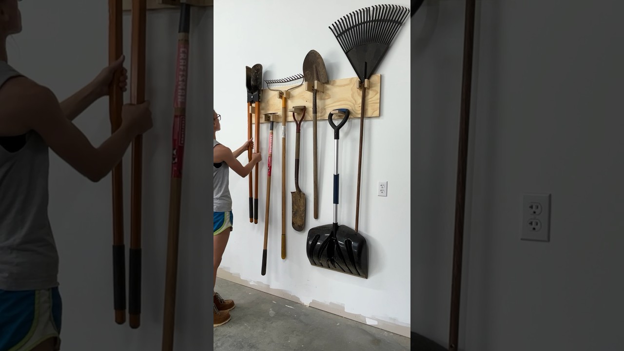 Simple Scrap Wood Yard Tool Organizer 🛠️