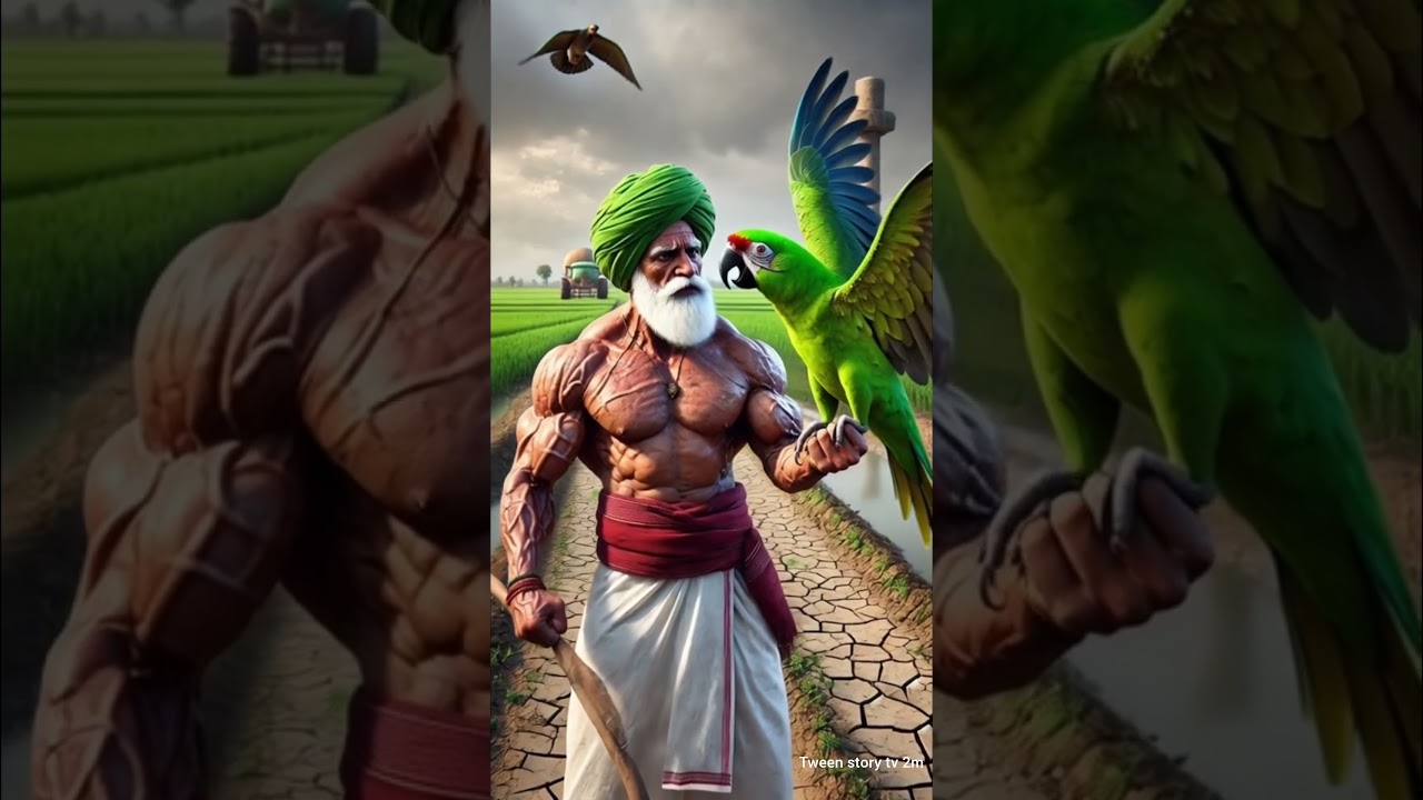 किसान और तोते की मजेदार कहानी 🐦