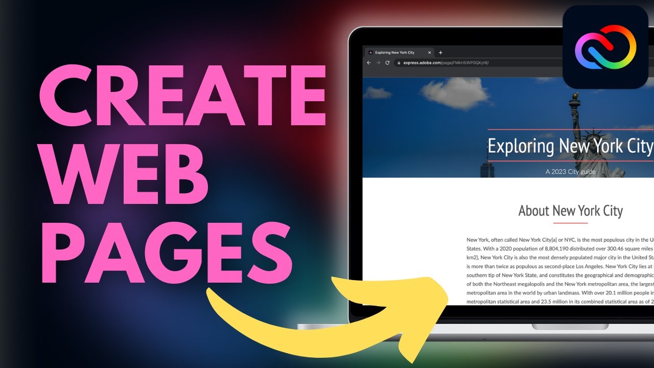 Create Stunning Web Pages Fast with Adobe Express