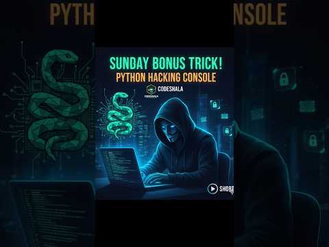Python Hacking console #coding #python#shorts#pythonhacks#hackinginhindi#hacking#shorts #programing