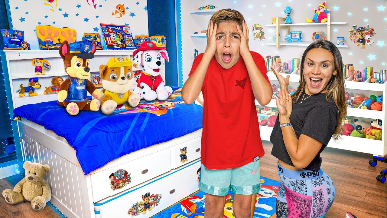 Surprising Our Son with a Fun Room Makeover! 😂
