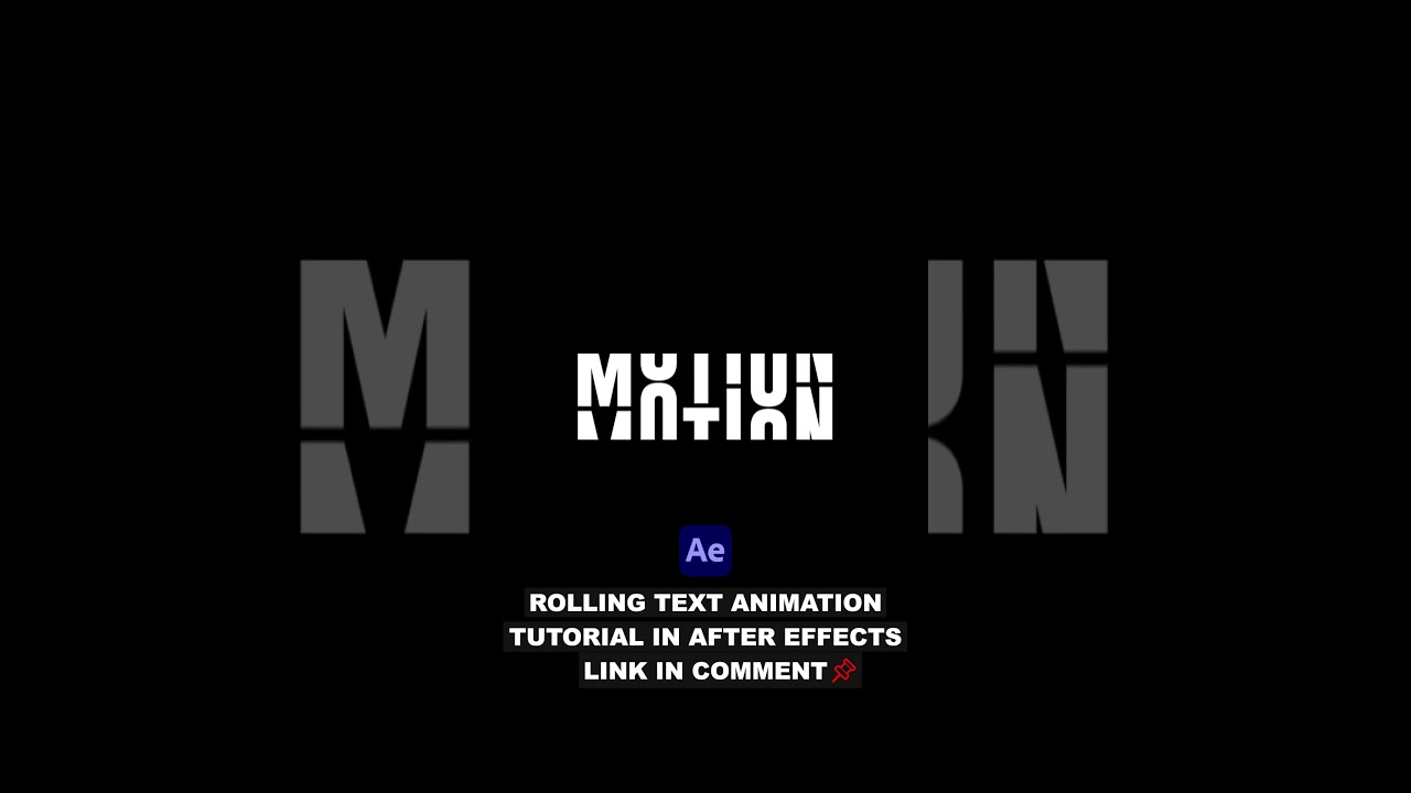 Create Eye-Catching Rolling Text Animation in After Effects Without Plugins 🎬