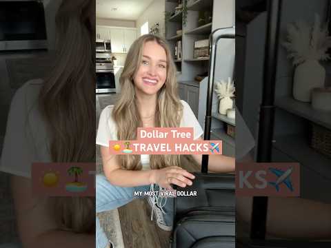 VIRAL 🫢 Dollar Tree ✈️ TRAVEL HACKS✨ for Spring Break/Summer travels! 👙🏝️#travel #hacks
