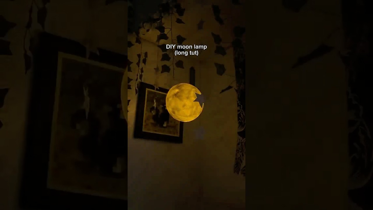 DIY Moon Lamp Decor 🌖