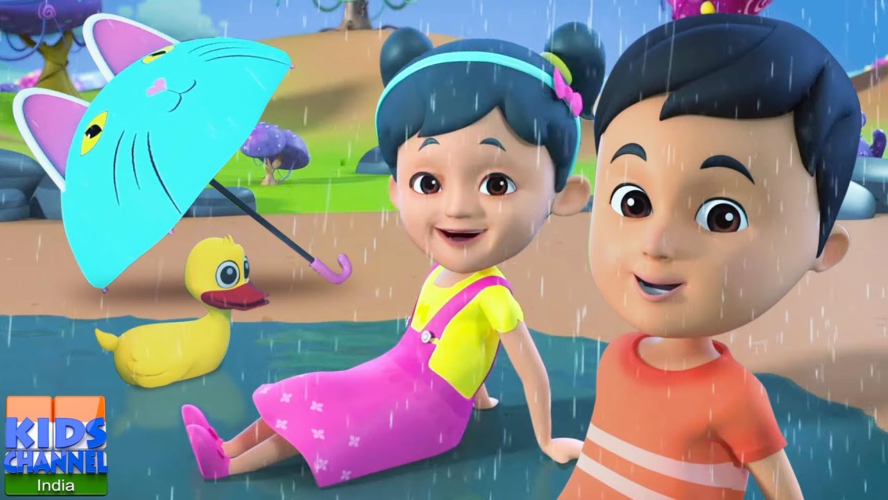 पानी बरसा: मजेदार हिंदी नर्सरी राइम 🌧️