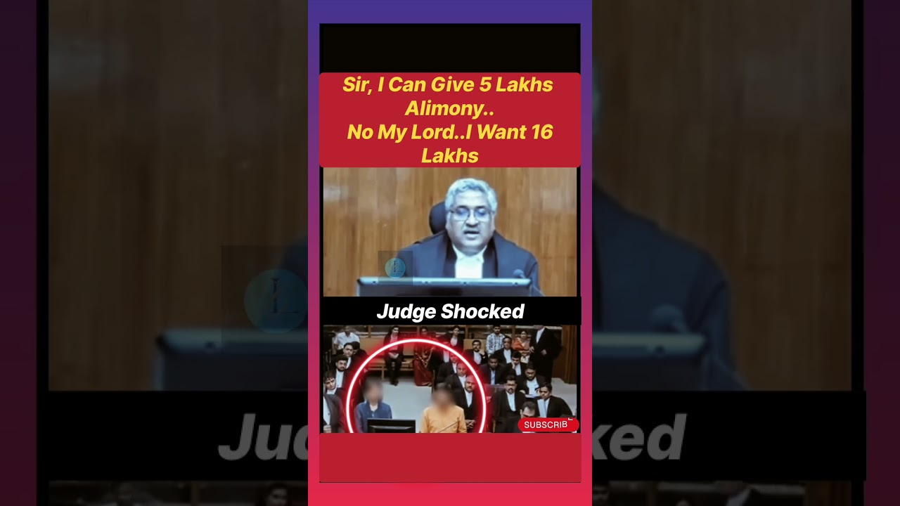 Dramatic Courtroom Alimony Settlement: Wife Demands 16 Lakhs vs. Husband's Offer of 5 Lakhs 💼
