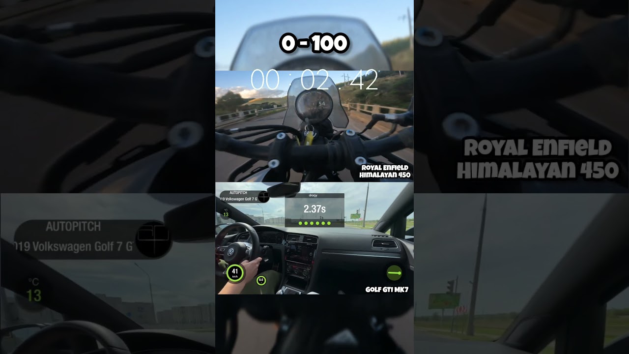 Himalayan 450 vs. Golf GTI MK7: 0-100 km/h Comparison 🚗