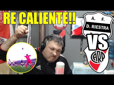 RIVER PLATE 1 VS RIESTRA 2 REACCION RE CALIENTE