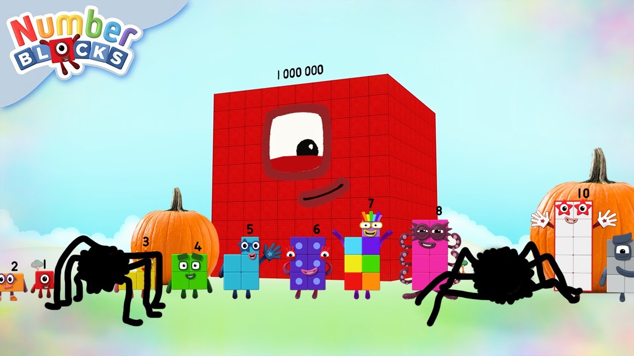 Halloween avec les Numberblocks : Comptez jusqu'à 1 000 000 et découvrez la magie des chiffres 🎃