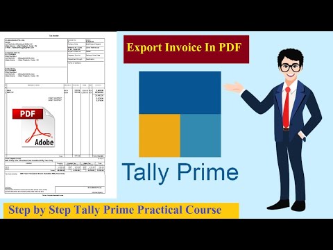 Tally Prime - Export Sale Invoice In PDF | How to export Sales Invoice In PDF