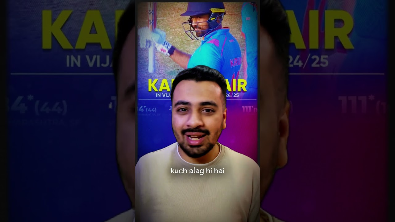 Karun Nair's Return in Vijay Hazare Trophy 2025 🏏