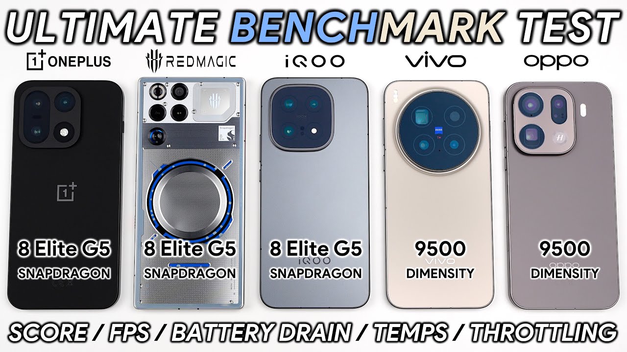 OnePlus 15 vs REDMAGIC 11 Pro & More: Benchmark Comparison