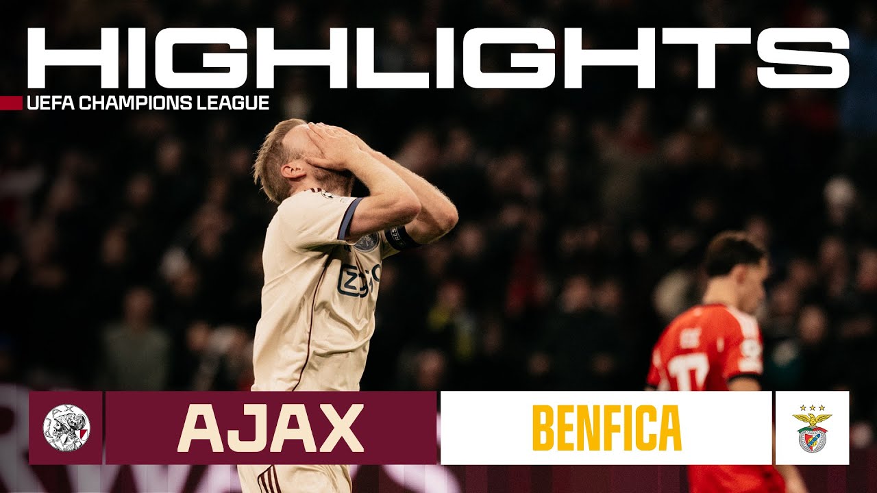 Ajax vs Benfica | UEFA Champions League Highlights ⚽