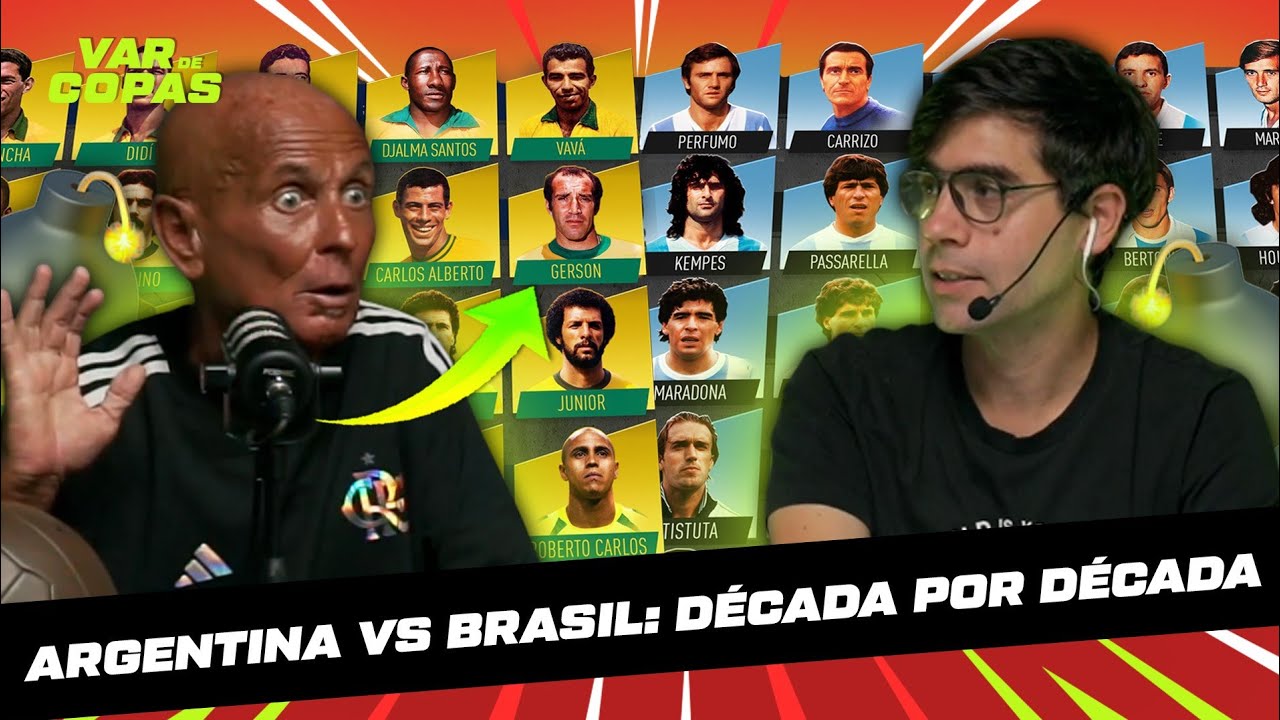 Argentina vs Brasil: Mejores jugadores por década ⚽