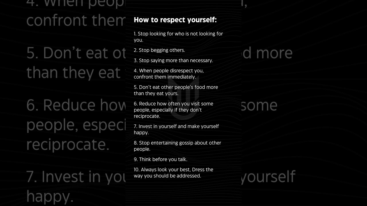 Boost Your Confidence by Respecting Yourself 🌟