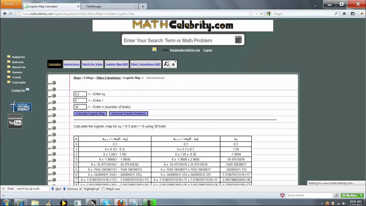 Logistic Map Calculator: Explore Chaos & Population Dynamics 🔍