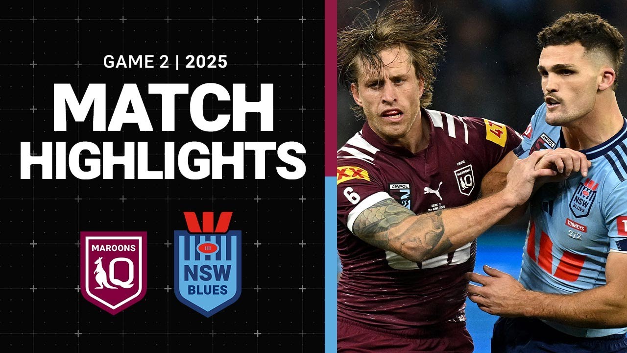 2025 State of Origin Game 2 Highlights: Maroons vs Blues 🏉
