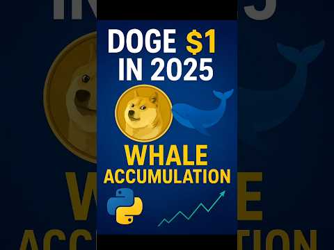 🐕💰 DOGE to $1 in 2025? Python + CTkinter app tracks live prices & forecasts Bull/Bear moves #shorts