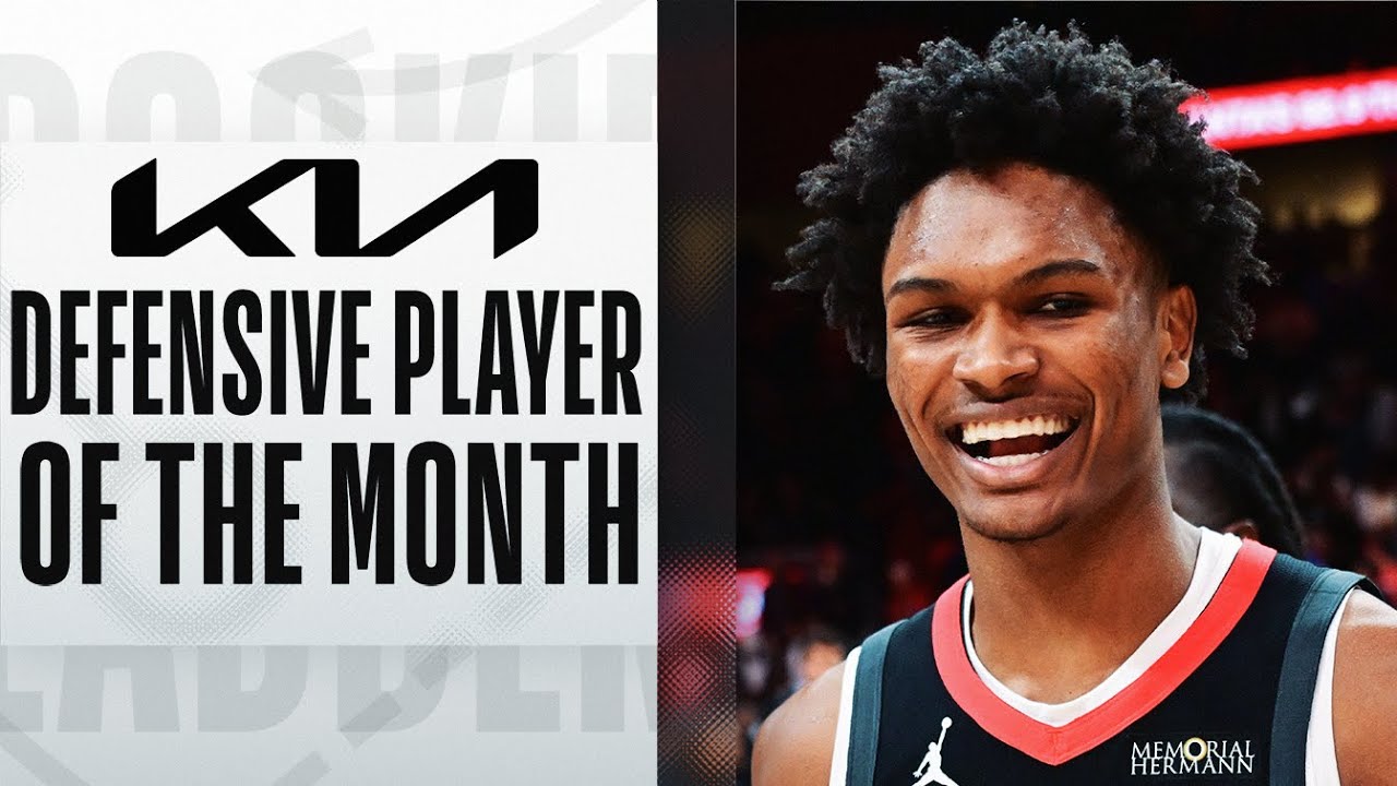 Amen Thompson Wins Kia NBA Western Defensive Player of the Month π
