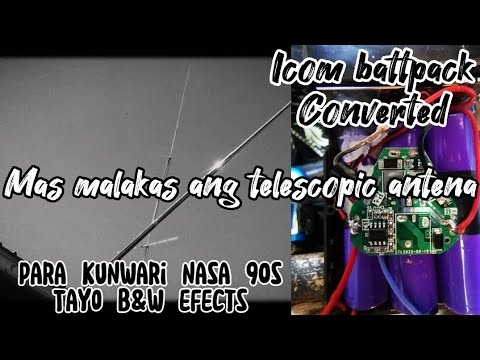 ICOM O2 SIRIS 02N/02AT. BATERY CONVERT. mas malakas ang telescopic antena sa ruberdak