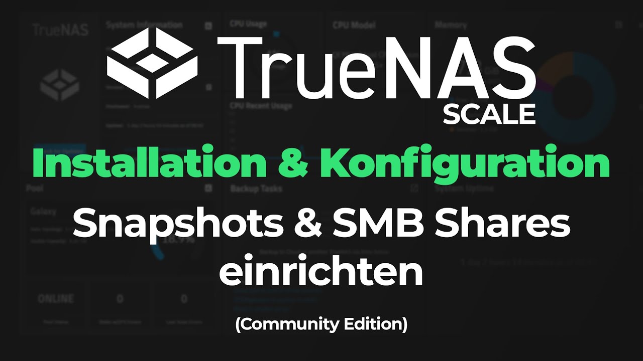 TrueNAS SCALE Tutorial auf Deutsch 🇩🇪 – Kostenloses NAS einrichten