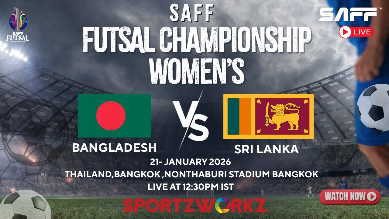 SAFF Women’s Futsal Day 5: Bangladesh vs Sri Lanka 🇱🇰