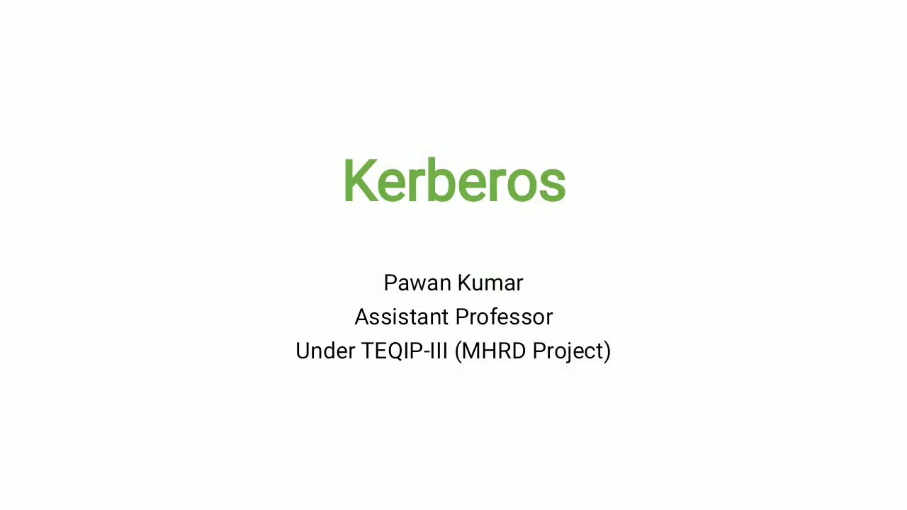 Lecture 15: Understanding Kerberos Authentication