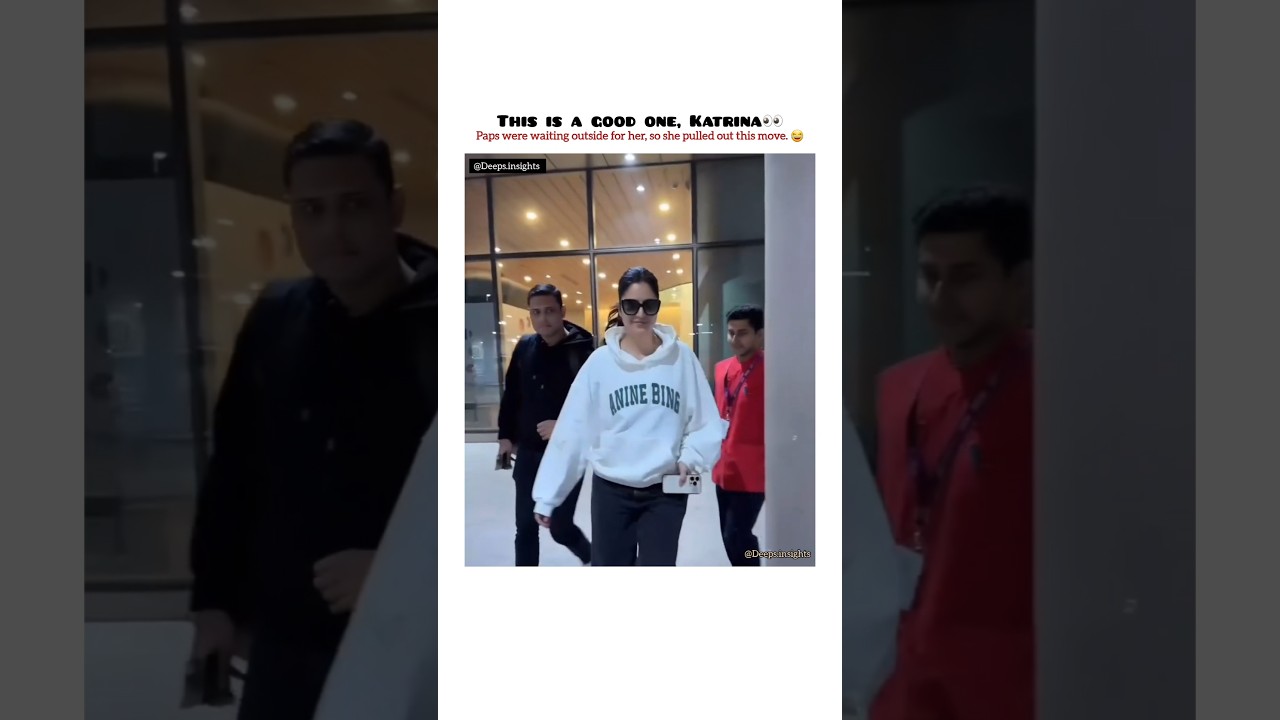 Katrina Kaif's Stunning Airport Sneak-Out Look ✨