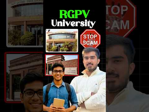 Rgpv University Scam 🚫 | Delhi University election #delhiuniversity #scam #rgpvuniversity l #shorts