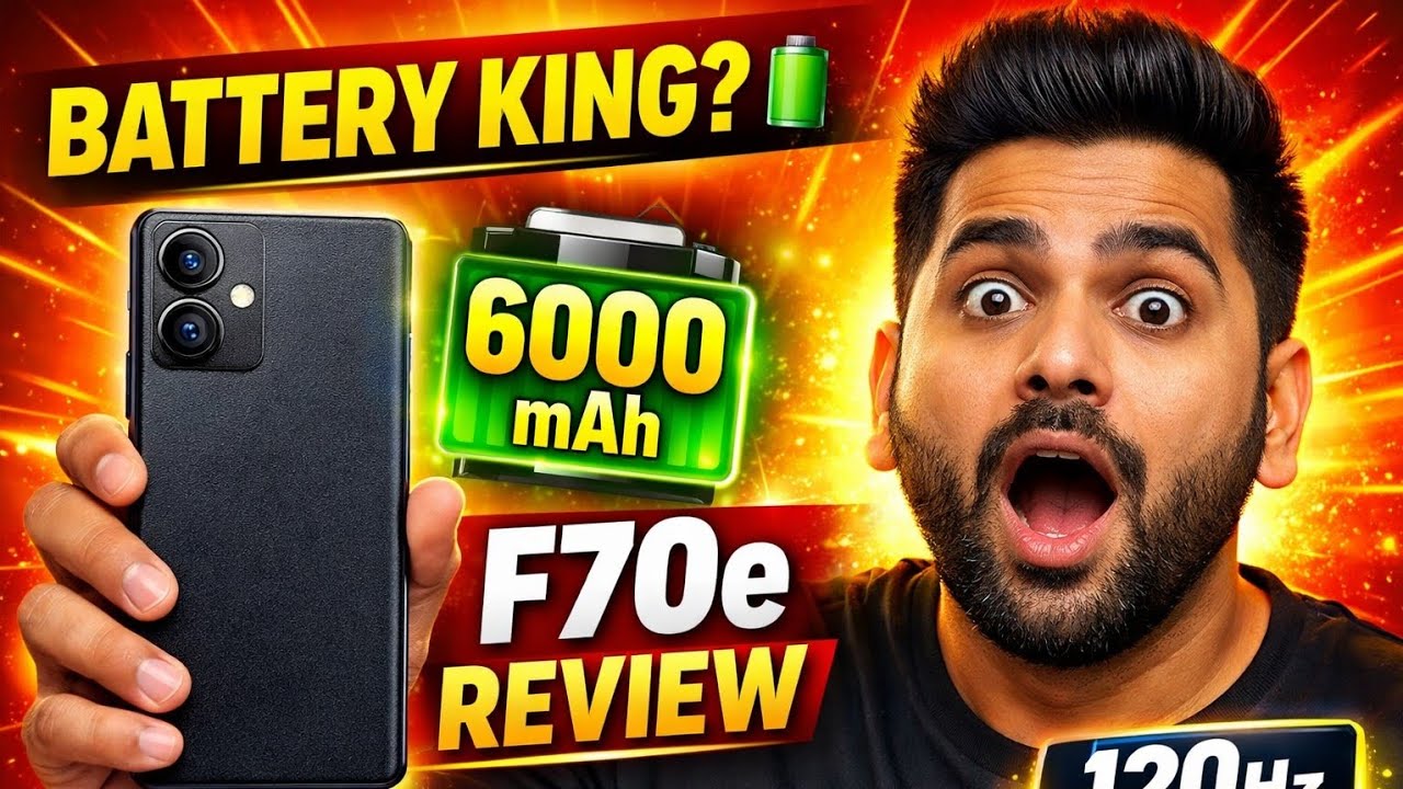 Samsung Galaxy F70e Review: 6000mAh & 120Hz Display 🔥