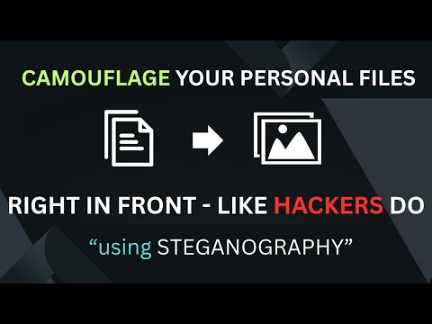 Camouflage your PERSONAL FILES — IMPOSSIBLE TO SEE — like HACKERS do | Steganography | Bangla