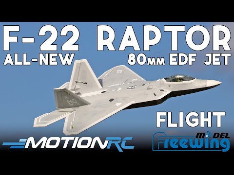 ALL NEW!! Freewing F-22 Raptor 80mm EDF Jet with Gyro | Motion RC