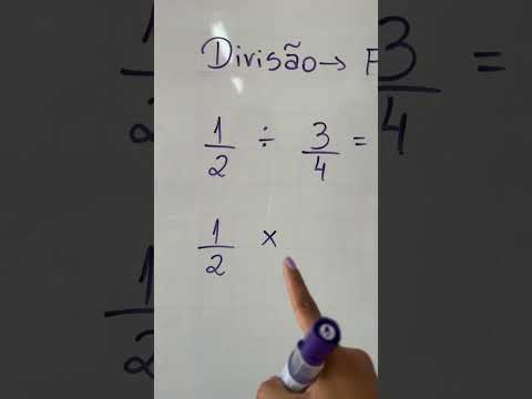 DIVISÃO ENTRE FRAÇÕES 😍 #matematica #vemcomigo #aula #deusnocomando #fração