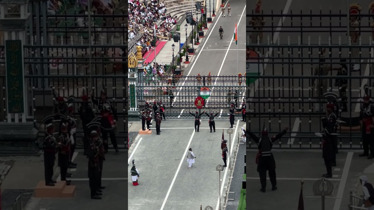 Attari Wagah Border Ceremony ๐ต๐ฐ๐ฎ๐ณ #shorts