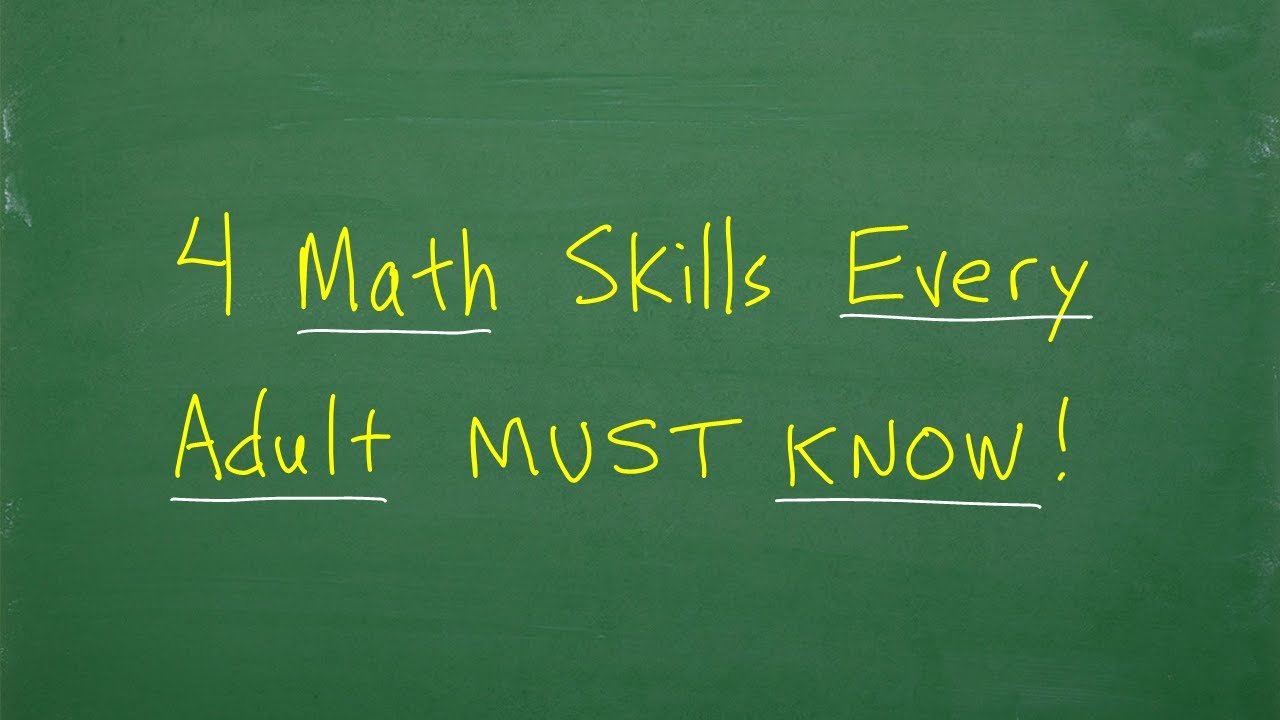 4 Essential Math Skills Every Adult Must Master for Real-Life Success 📚