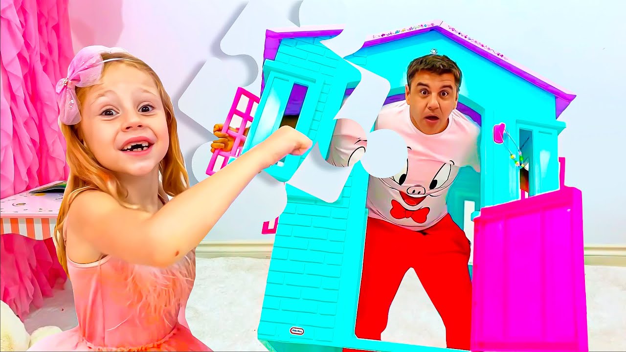 Nastya & Dad Turn Puzzles into Toys ๐งฉ
