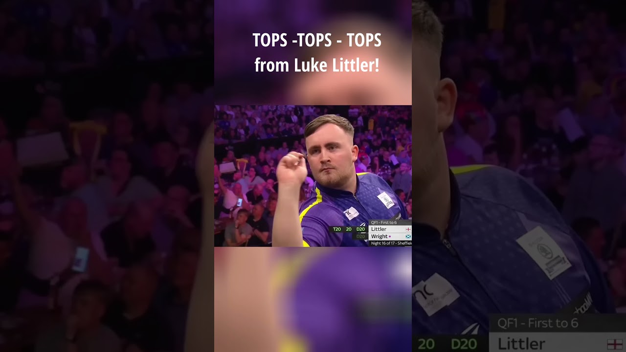 Incredible “Tops-Tops-Tops” Finish by Luke Littler | Premier League Darts 2024 🎯